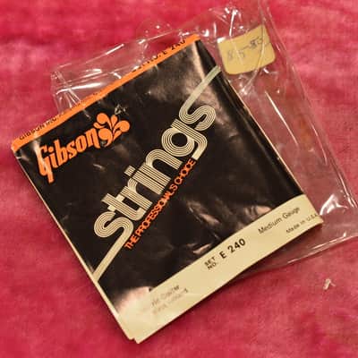 Vintage 1960's Gibson String Pack - UNOPENED NOS - Flatwound .14 - .56 Case Candy Rare! image 11