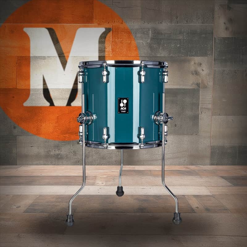Sonor AQ1 Floor Tom 14" x 13" Caribbean Blue (AQ1-1413-FT-CB) image 1