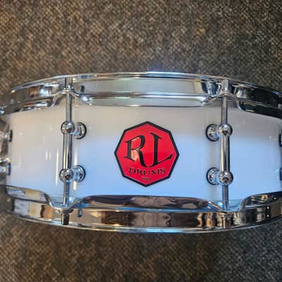 RL Drums White Acrylic 14"x 4" snare drum image 1