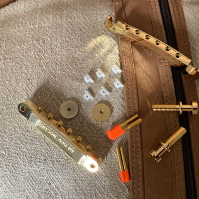 Gibson PBBR-065 Historic Non-Wire ABR-1 Tune-O-Matic Bridge and Aluminum stop bar Tailpiece Gold -Combo image 12