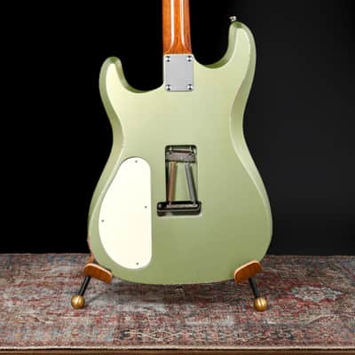 Fiam Mirari 2024 - Aged Pinecrest Green by past Ronin luthier Izzy Lugo. New machined Teacup F-knobs / Vega Trem. NEW, (Authorized Dealer) image 10