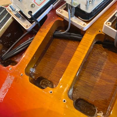 Burny Single Cutaway Custom RLC-75 AF 3 Pickup w/ Original Case 1990's Sunburst Ace Frehley image 13