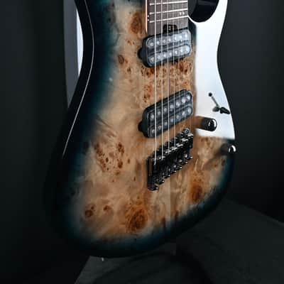 Ibanez RGMS7PB-CBS Cosmic Blue Starburst 7-String Guitar #388 image 10