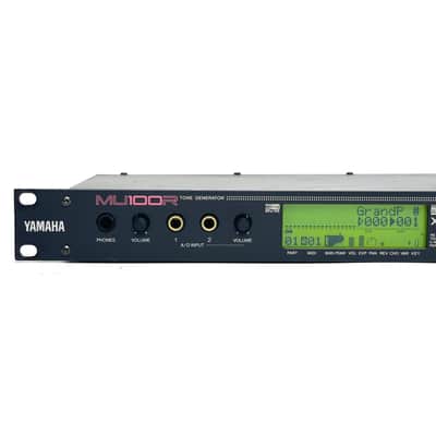 Yamaha MU100R w/ Universal Power supply & New internal battery Tone Generator 1U Rack Sound Module Synthesiser Made in Japan Worldwide Shipment image 3