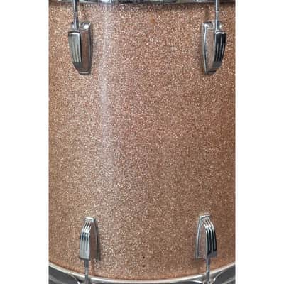 Used Vintage Ludwig 3pc Drum Set Champagne Sparkle - Good image 9