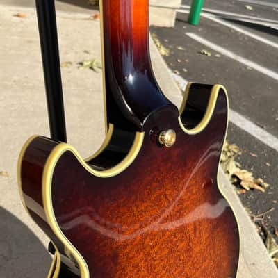 Used 1996 Ibanez AM200 Exotic Wood Hollowbody Electric with Case image 9