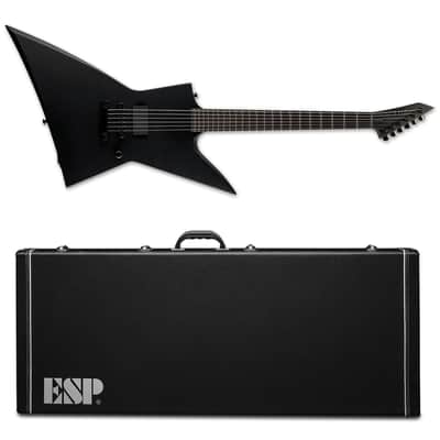 ESP LTD EX Black Metal Black Satin EMG + ESP EX Hard Case! Brand New! image 1
