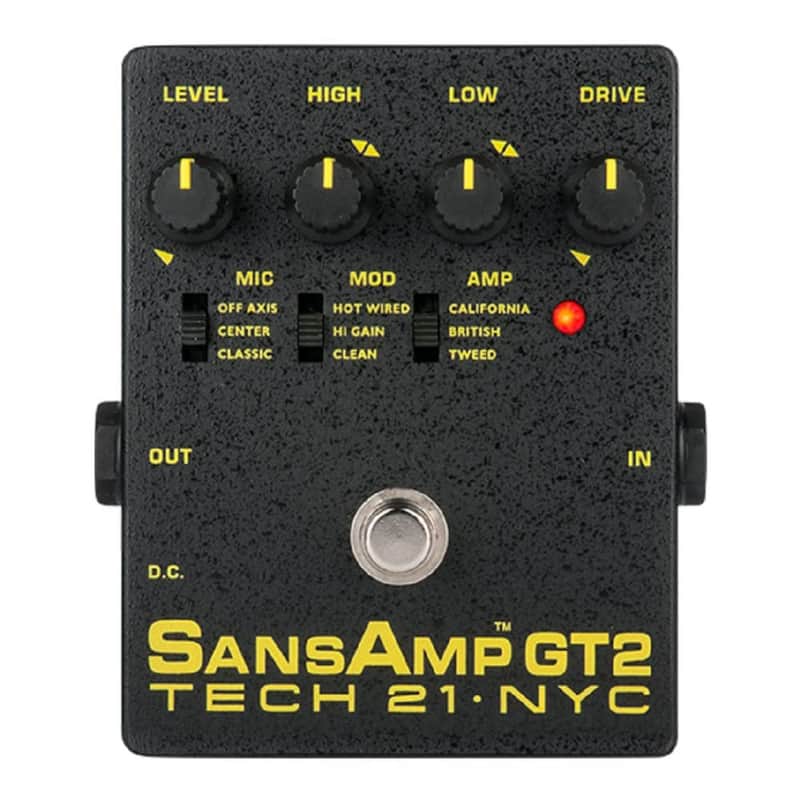 Tech 21 SansAmp GT2 Tube Amp Emulator Pedal image 1