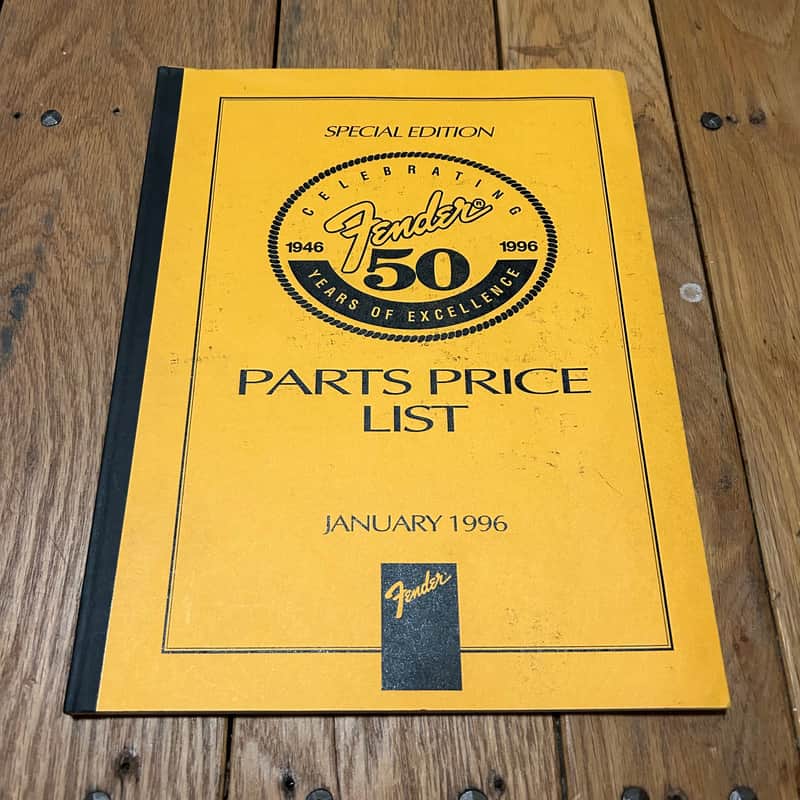 Fender Parts Price List