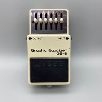 Boss GE-6 Graphic Equalizer (Black Label) 1977 - 1981 - Cream image 2
