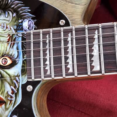 Custom Tele-Style Partscaster Frankenstein w/ ESP LTD Alexi Laiho Neck, Dual Blade Humbucker & Satin Green Finish image 8