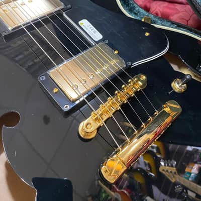 FGN MSA-HP-C Masterfield HH Semi-Hollow Body with Ebony board 2024- Ebony lacquer image 2