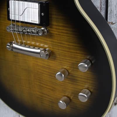 Epiphone 2020 Les Paul Prophecy Electric Guitar Olive Tiger with Hardshell Case image 6
