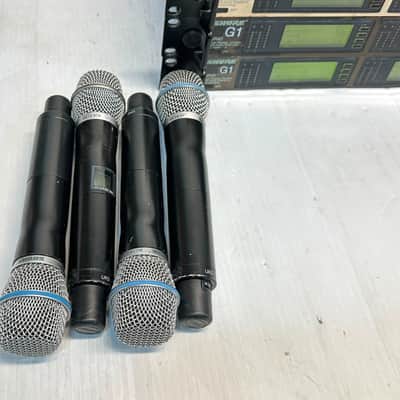 SHURE UR4D G1 470-530MHZ DUAL WIRELESS RECEIVER PACKAGE #PG (ONE) THS image 8