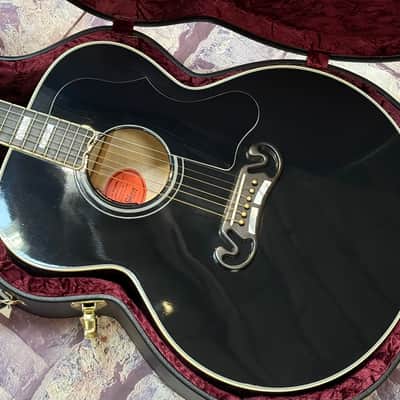 Gibson SJ-200 Custom Jumbo Limited Edition Ebony Gloss New Unplayed Auth Dlr 5lbs7oz #017 image 10