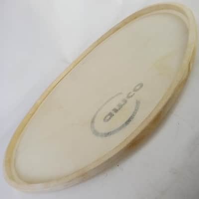 Camco 18" Calf Skin Bass Drum Head Resonant Logo Vintage 60s Oaklawn IL Bop Jazz image 5