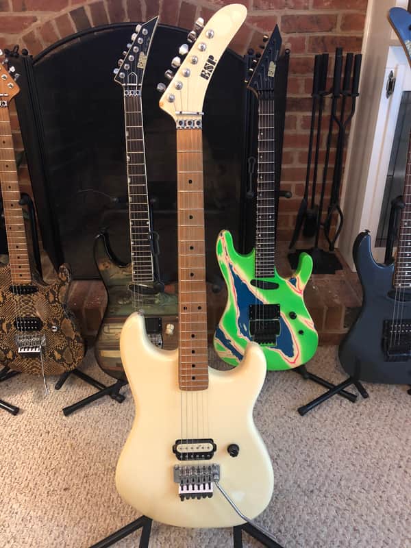 1985 ESP Rare Banana Headstock Early M-1 image 1