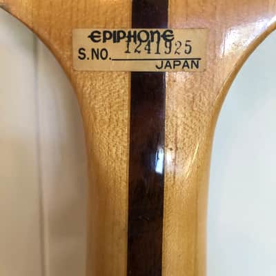 1970 Epiphone ET-288N Neck-thru MIJ Bass with Hardshell Case EXC+ Condition image 14