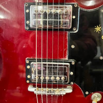 Guild Polara S-100 electric guitar with tremolo 1970s - Cherry image 5