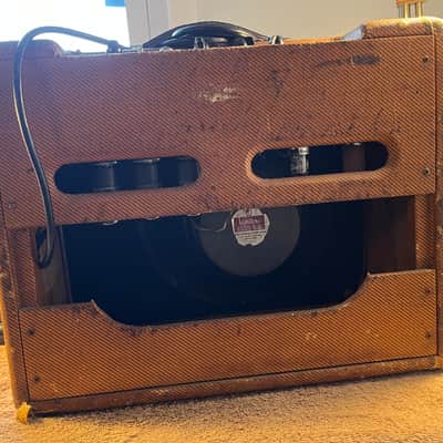 Fender Deluxe 5E3 Narrow Panel 15-Watt 1x12" Guitar Combo 1955 - 1960 - Tweed image 9
