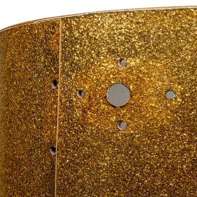 Vintage Rogers Gold Sparkle 20x14 Kick Drum Shell Only Dayton Grey Interior image 6