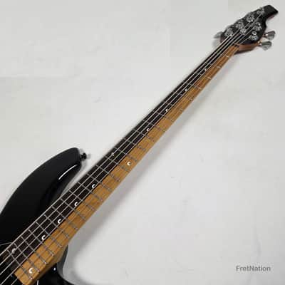Ernie Ball Music Man John Myung Bongo HH 6-String Bass Black w/ Gator Bag 8.56lbs S08050 image 14