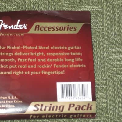 ONE SET new old stock Fender Nickel Plated Steel Electric Guitar Strings (gauge 9 set: 9, 11, 16, 24, 32, 42) P/N: 086-8204-103 and new Fender String Winder (for electric & acoustic guitar) - Model #: 0991028010 image 10