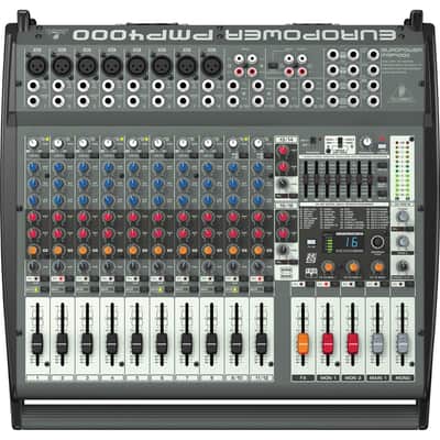 Behringer Europower PMP4000 1600-Watt 16-Channel Powered Mixer with Multi-FX Processor and FBQ Feedback Detection System image 8