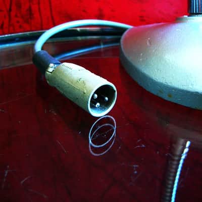 Vintage 1950's Altec 633A dynamic microphone "Salt Shaker" w period stand & cable High Z PROP # 2 image 13