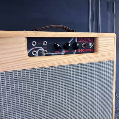 Marla Amps S40-5881 Combo + LIBBY Reverb Unit Natural Polyurethane Satin image 4
