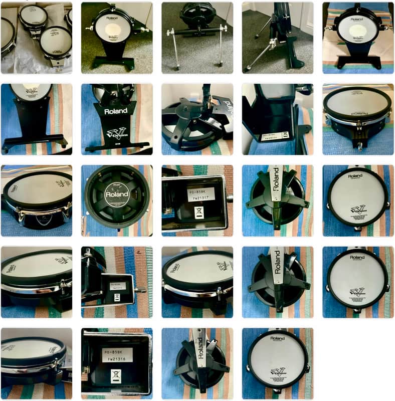 1x bass drum Roland KD-85 Roland  3x Tom-Tom PD 85 / 1x snare Roland snare PD 105 image 1
