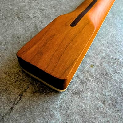 Tele Roasted Rosewood Fretboard Neck  21 Fret Pearl Block Inlays Satin Finish image 10