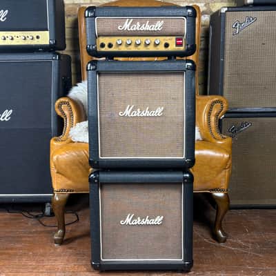 1986 Marshall Lead 12 Vintage Made In England 2x12 Mini Full Stack Guitar Amplifier!