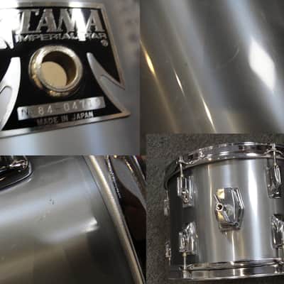 1984 Vintage Tama ImperialStar 3 piece drum shell Pack Royal Pewter made in Japan image 7