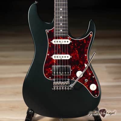 Ibanez AZ2204N Prestige HSS Guitar w/ Case – Ivy Green Metallic Flat image 2