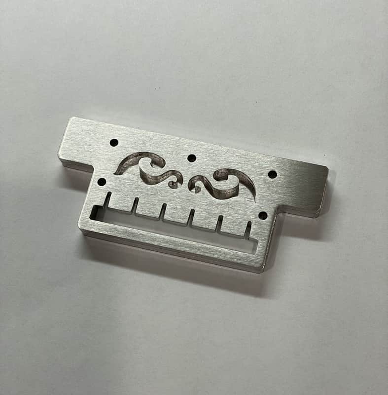 Phred Instruments Retrofit Wolf Style Tailpiece for Guitars with Stop Tailpiece - Stainless Steel or Brass