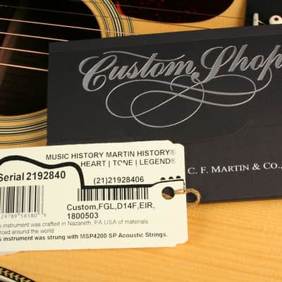 Martin Custom Shop HD-28 Adirondack Top Modified V Neck GE Spec 1-3/4" Nut New image 14