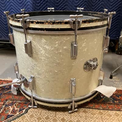 Vintage 1960’s Rogers Holiday Drum Set 20 12 16 Beavertail Lugs image 13