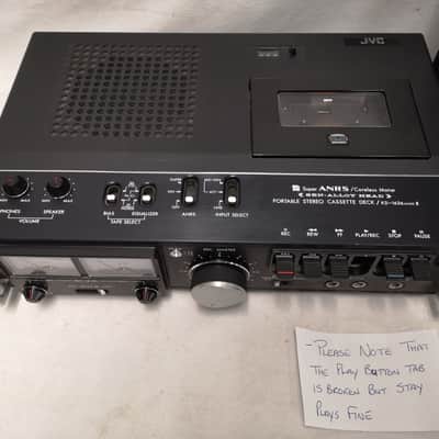 JVC KD-1636 MKII Portable Stereo Cassette Deck #1800 Vintage, Working Condition - Play Button Broken image 6