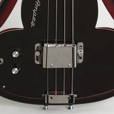 Ampeg  ASB-1 LEFT HANDED Electric Bass Guitar (1967), ser. #1121, original black hard shell case. image 16