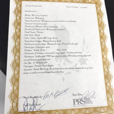 2014 PRS Private Stock McCarty Singlecut – Faded McCarty Sunburst image 15