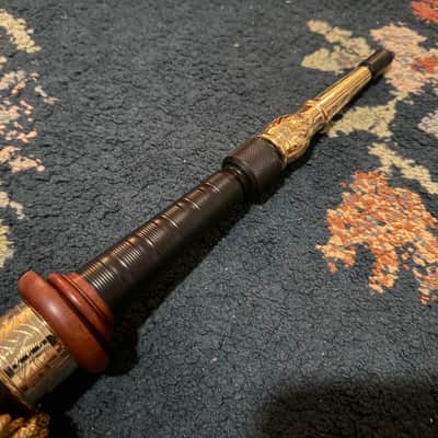2016 McCallum AB4D Bagpipes: Mopani Mounts – Gold Celtic image 6