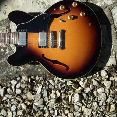 Navigator Limited Edition 'N' 335 Hollowbody 1980s sunburst image 9