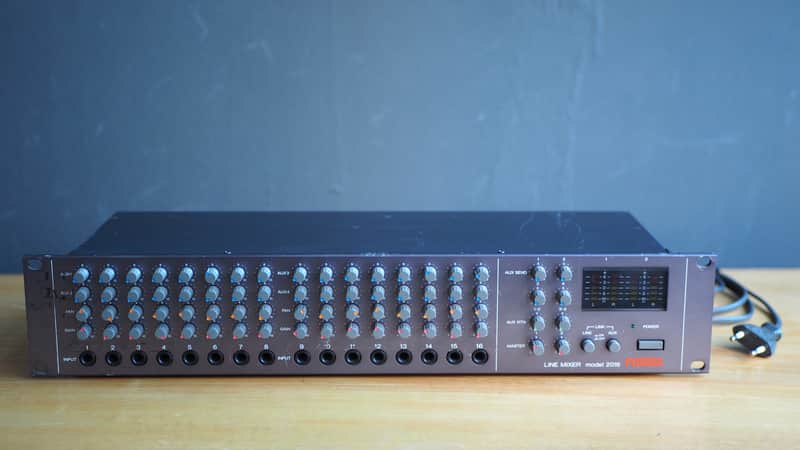 Fostex  Model 2016  Made in Japan Rack Mount Line Mixer 1980's Vintage Worldwide Shipment image 1