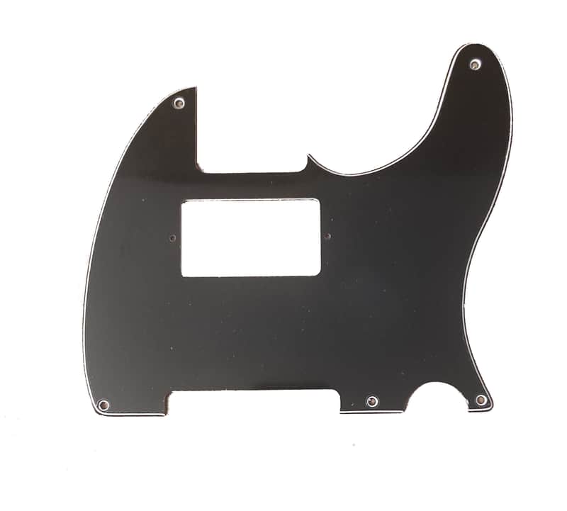 Black 3 ply 5 Holes Pickguard for Telecaster with Humbucker image 1