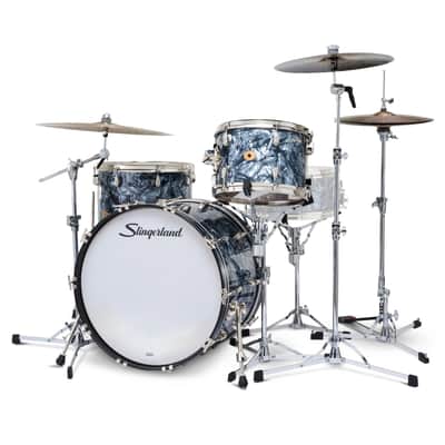 Slingerland Radio King Shell Set Black Diamond Pearl - Drum Shell Set image 2