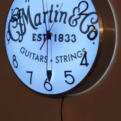 Martin Guitar Dealer Style Light Up Clock Killer Cool Mancave/Garage Item image 3