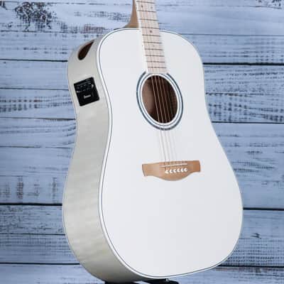 *DEMO* Ibanez AAD77M1E Acoustic Guitar | Open Pore Antique White image 4