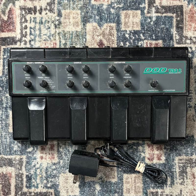 1993 DOD TR3R Rock Guitar Vintage Delay Chorus Distortion Multi Effect Pedal! image 1