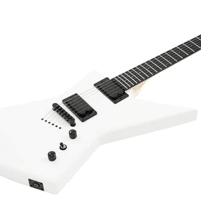 S by Solar EB4.6W – White Matte Electric Guitar image 2